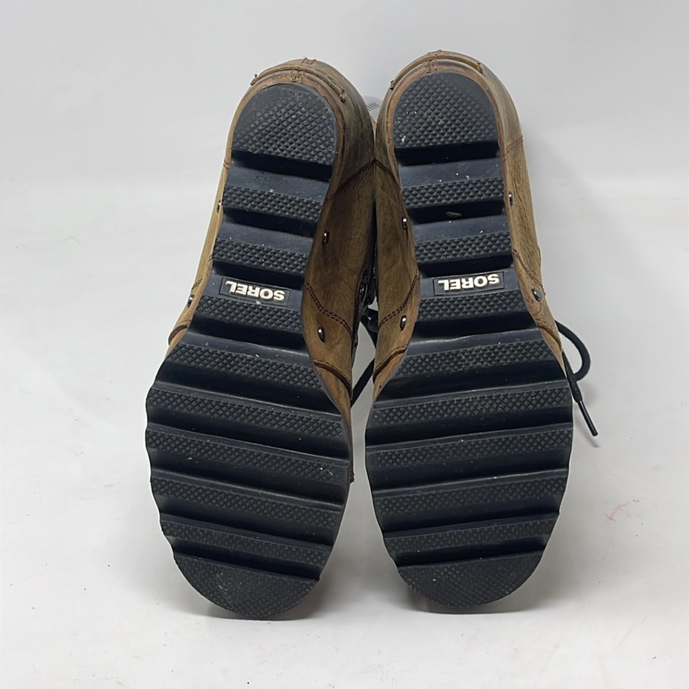Sorel Joan Of Arctic Tan Wedged Boots Size 6.5 - Picture 5 of 7